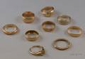 Small Group of Gold Bands and Other Wedding Jewelry