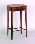 Regency mahogany and rosewood sewing stand early 19th c