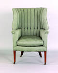 George III barrelback easy chair ca 1790