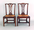 Pair of Pennsylvania Chippendale mahogany dining chairs ca 1780