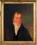 American oil on canvas portrait of a gentleman ca 1840