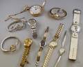 Eight NoveltyCostume Wristwatches a Goldfilled Waltham Equity Pocket Watch and a Ladys Waltham Platinum an