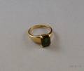 14kt Gold and Green Tourmaline Ring