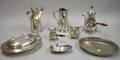 Eight Pieces of Silver Plated Serving Items