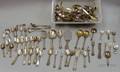 Large Group of Sterling Silver and Silver Plated Flatware