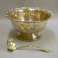 Silver Plated Punch Bowl and Ladle
