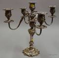 Silver Plated Convertible Fivelight Candelabra