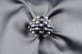 14kt White Gold Sapphire and Diamond Ring