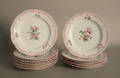 Set of 11 KPM painted porcelain plates