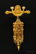 Etruscan Revival 18kt Gold Brooch Giacinto Melillo