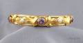 14kt Gold Amethyst and Cultured Pearl Bracelet Alling  Company