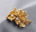18kt Gold and Diamond Brooch