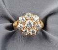 Antique Diamond Cluster Ring