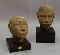 Two African Ceramic Heads
