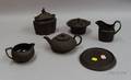 Six Wedgwood Black Basalt Items