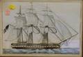 Grain Painted Wood Framed Print U S Frigate Constitution