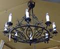Victorianstyle Wrought Iron EightLight Chandelier