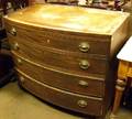 Federal Mahogany Veneer Bowfront FourDrawer Chest