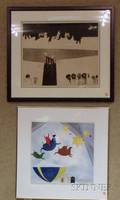 Two Framed Works