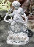 Whitepainted Cast Iron Umbrella Stand