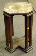 Arts  Crafts Oak Tabouret
