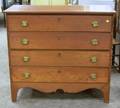 Country Federal Pine FourDrawer Chest