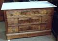 Victorian Eastlaketype Marbletop Walnut Dresser