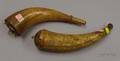 Two Engraved Powder Horns