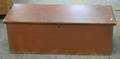 Redpainted Pine Dovetailconstructed Blanket Box