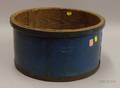Bluepainted Circular Ironbound Wooden Measure