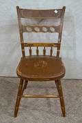 Paint Decorated Windsor Thumbback Side Chair