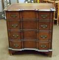 John Wanamaker Collectors Group Chippendalestyle Mahogany Blockfront FourDrawer Chest