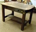 Paine Furniture Arts  Crafts Oak Library Table with Drawer