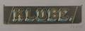 KLUBE Painted Trade Sign