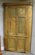 Country Pine FourDoor Corner Cupboard