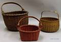 Three Woven Splint Baskets