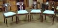Set of Empire Mahogany and Mahogany Veneer Side Chairs with Upholstered Slip Seats