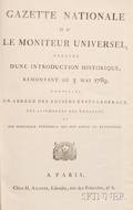 French Periodical 18th19th Century Gazette Nationale ou Le Moniteur Universe