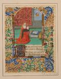 Illuminated Manuscripts Pair of Mediaeval Illuminated Manuscript Leaves