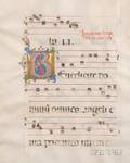 Illuminated Manuscripts Framed Illuminated Antiphony Leaf and Fragment