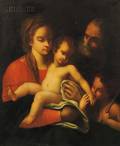 Italian School 16th Century Style Holy Family with Saint John the Baptist