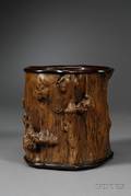 Burlwood Brush Pot