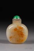 Shadow Agate Snuff Bottle