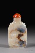 Shadow Agate Snuff Bottle