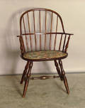 Windsor sack back armchair with padded seat  Provenance Collection of Richard and Rosemarie Machmer