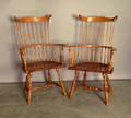 Two fan back Windsor armchairs  Provenance Collection of Richard and Rosemarie Machmer