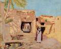 Arthur George Collins American b 1866 Biskra An Algerian Desert Landscape