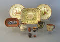 Eleven pcs of contemporary redware  Provenance Collection of Richard and Rosemarie Machmer