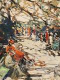 Walter Farndon American 18761964 Strollers in a Park