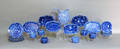 Group of blue spongewear  Provenance Collection of Richard and Rosemarie Machmer